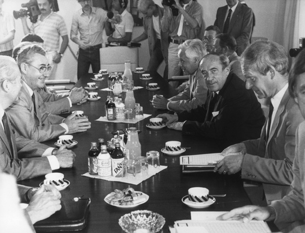Meeting of the Transportation Ministers of the GDR and the Federal Republic in Bonn (July 9, 1984) 